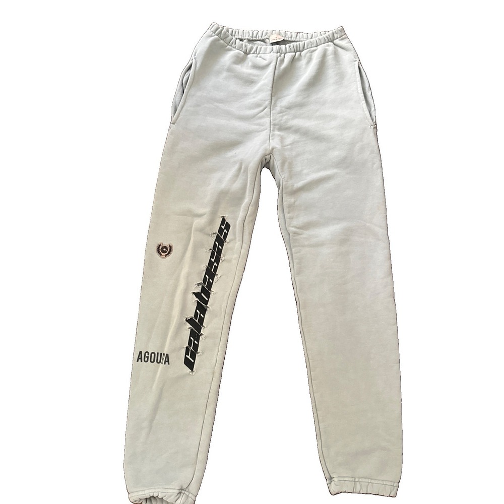 yeezy calabasas embroidered French terry pants Destroyed Size Small